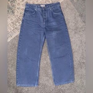 We the Free light blue barrel jeans